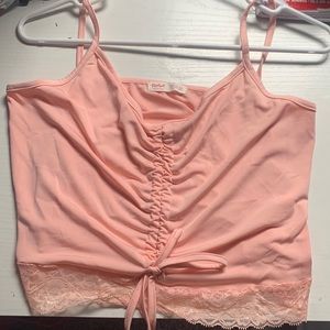 Pink crop top tank top!!!